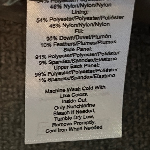 Calvin Klein puffer vest, gray and black, medium. - Picture 3 of 5